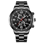 DEYROS Gold Watch for Men with Luminous Calendar