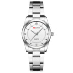 Stainless Steel Quartz Waterproof Watch for Women