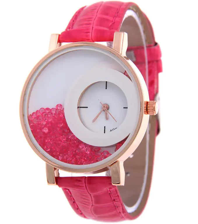 Fashion Quartz Watch with Rhinestones for Women