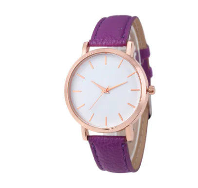 Quartz Watch for Women with Marked Dial