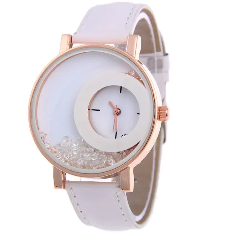 Fashion Quartz Watch with Rhinestones for Women