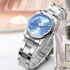 Stainless Steel Quartz Waterproof Watch for Women