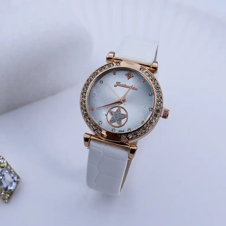 Fashionable Quartz Watch with Rhinestones for Women