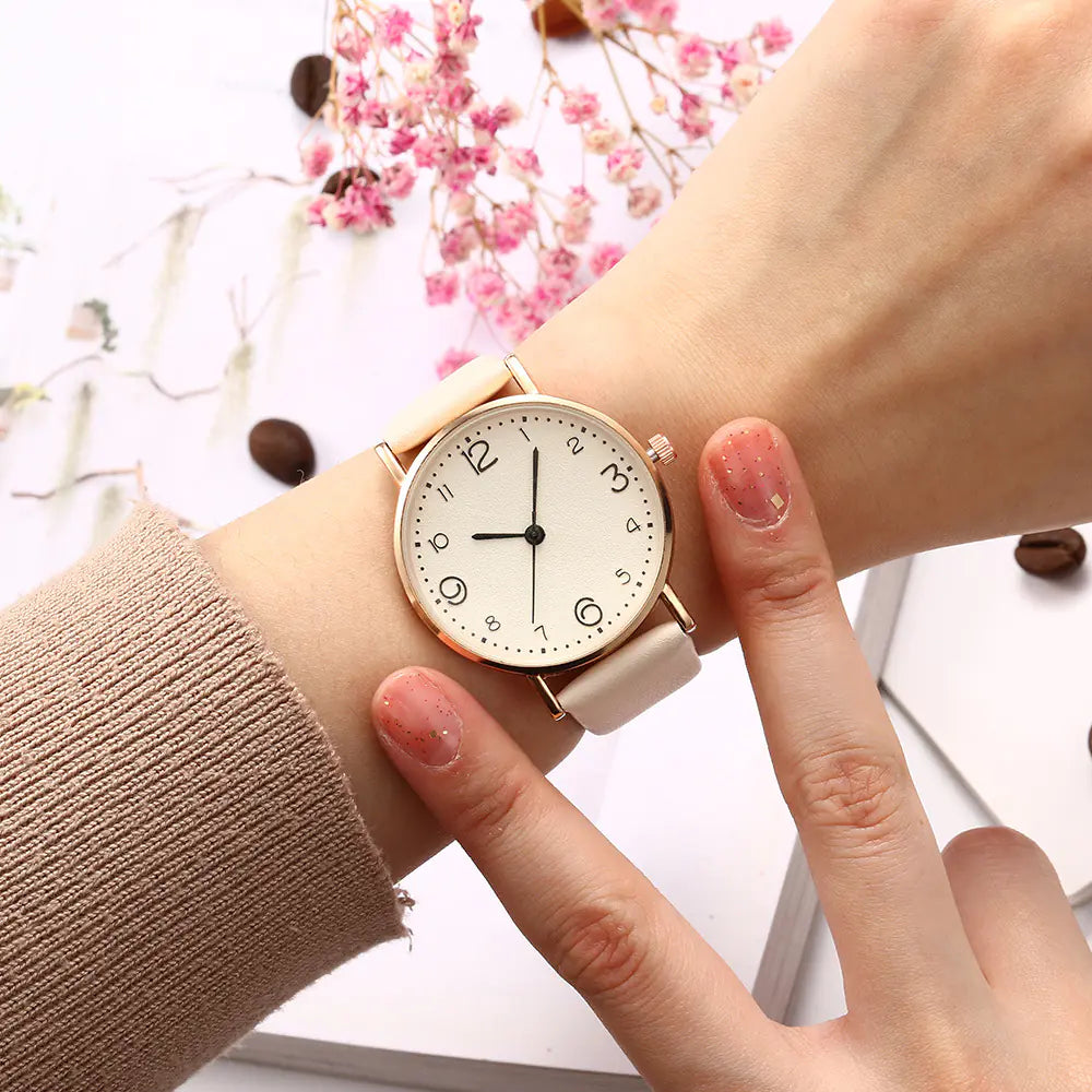 Khorasan Fashion Simple Quartz Watch for Women