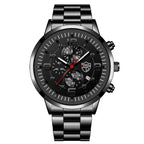 DEYROS Gold Watch for Men with Luminous Calendar