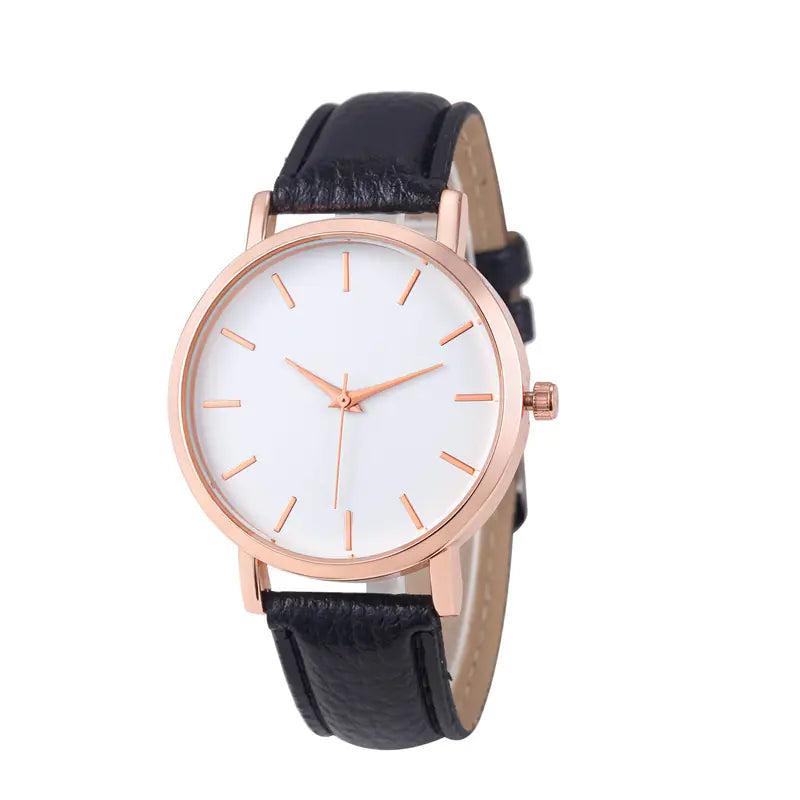 Quartz Watch for Women with Marked Dial