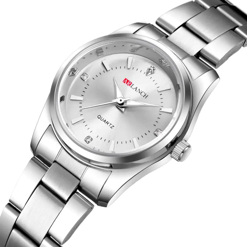 Stainless Steel Quartz Waterproof Watch for Women