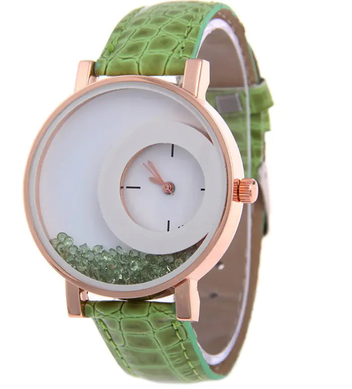 Fashion Quartz Watch with Rhinestones for Women