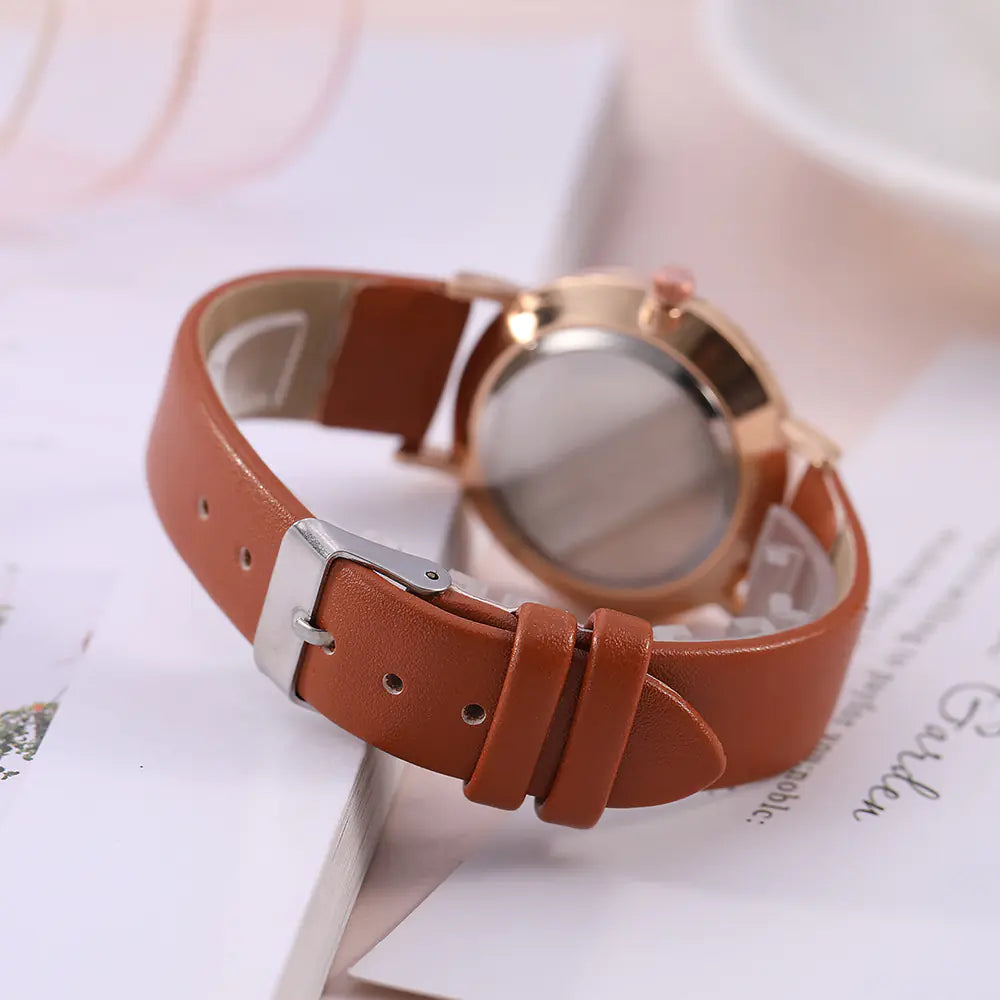 Khorasan Fashion Simple Quartz Watch for Women