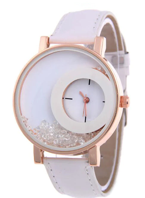Fashion Quartz Watch with Rhinestones for Women