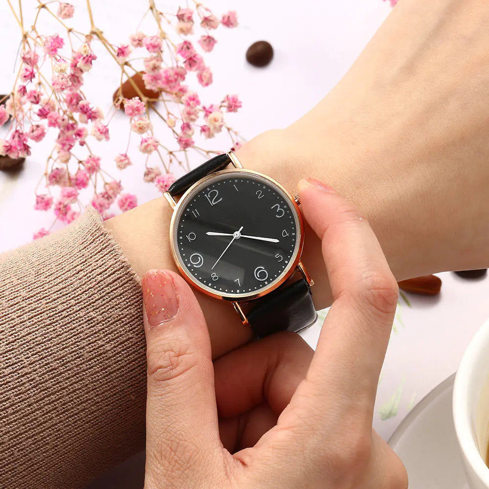 Khorasan Fashion Simple Quartz Watch for Women