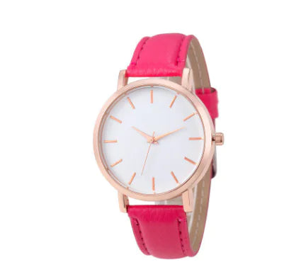 Quartz Watch for Women with Marked Dial