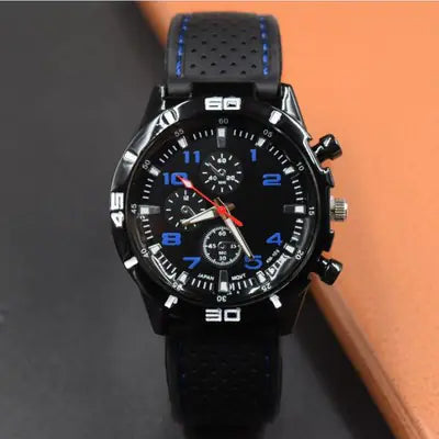 Men's Sports Silicone Quartz Watch for Students
