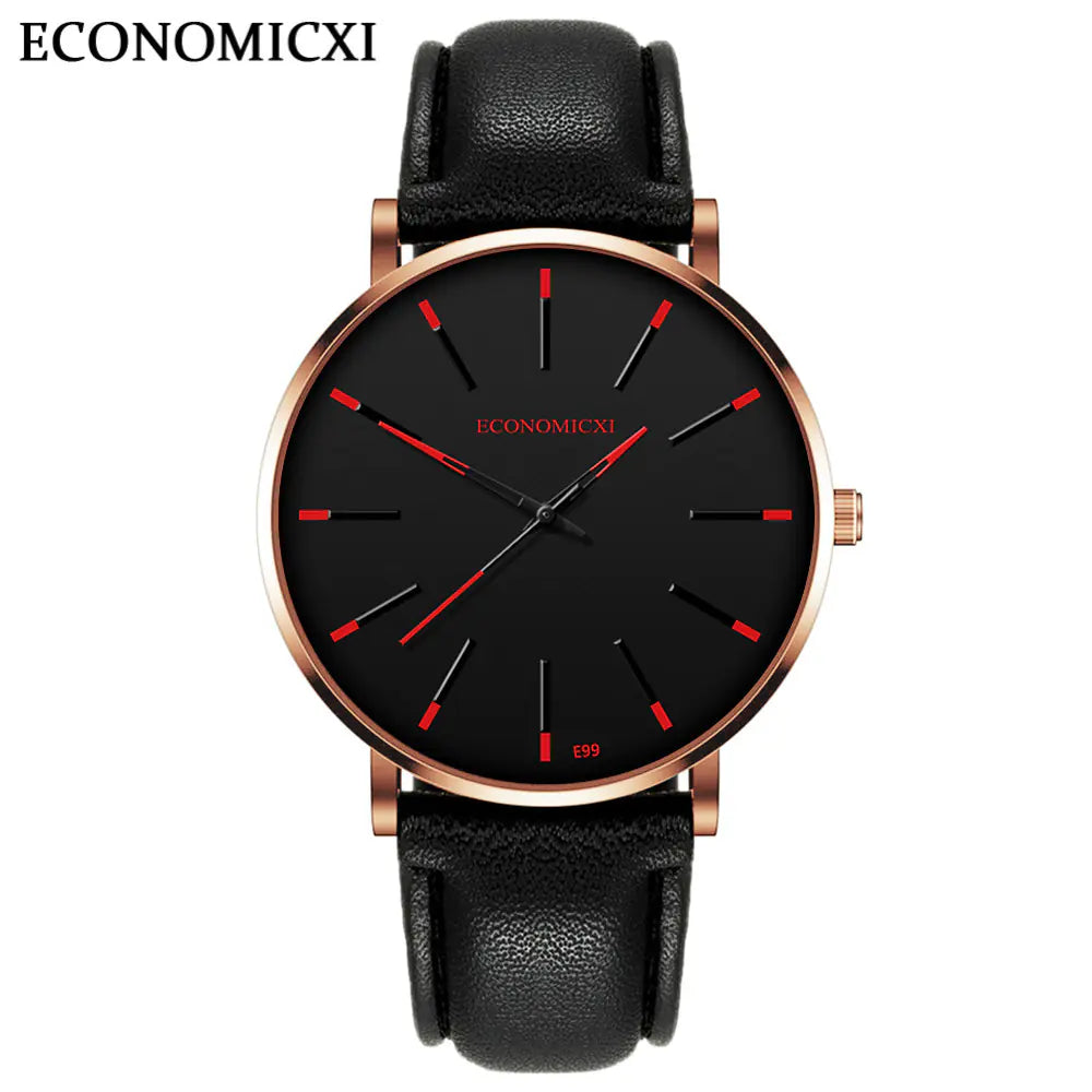Quartz Watch for Men - ECONOMICXI Electronic Timepiece