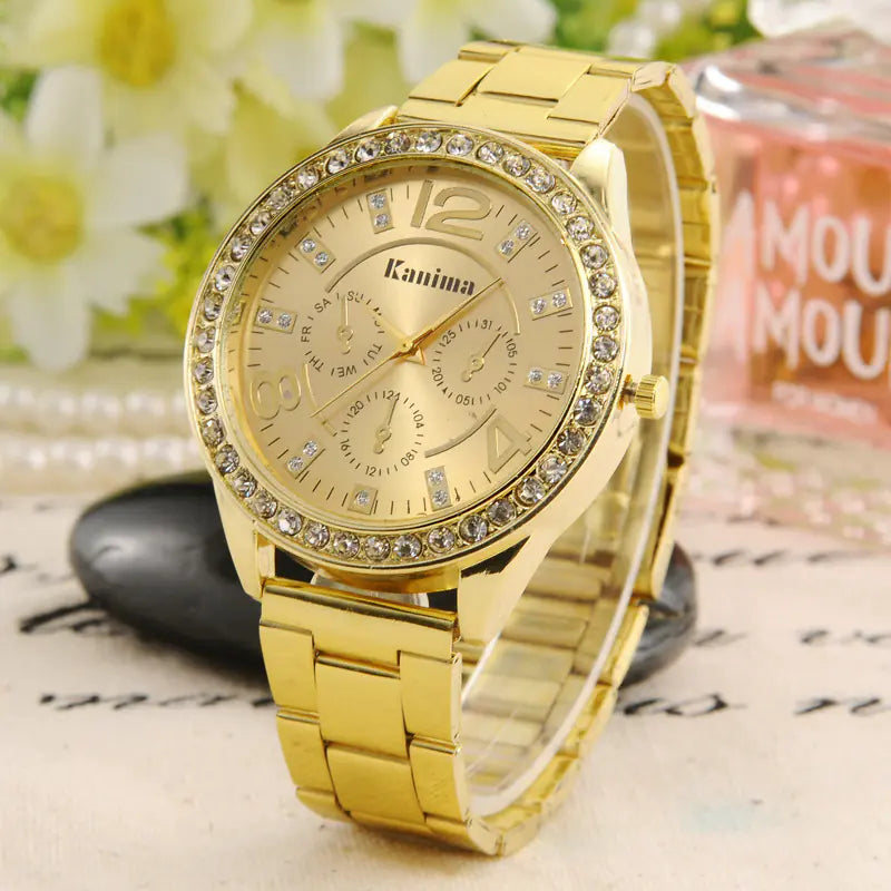 Kanima Crystal Casual Quartz Watch for Women