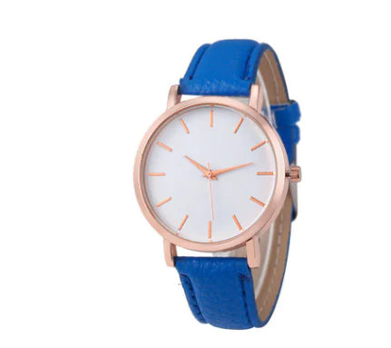 Quartz Watch for Women with Marked Dial