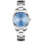 Stainless Steel Quartz Waterproof Watch for Women