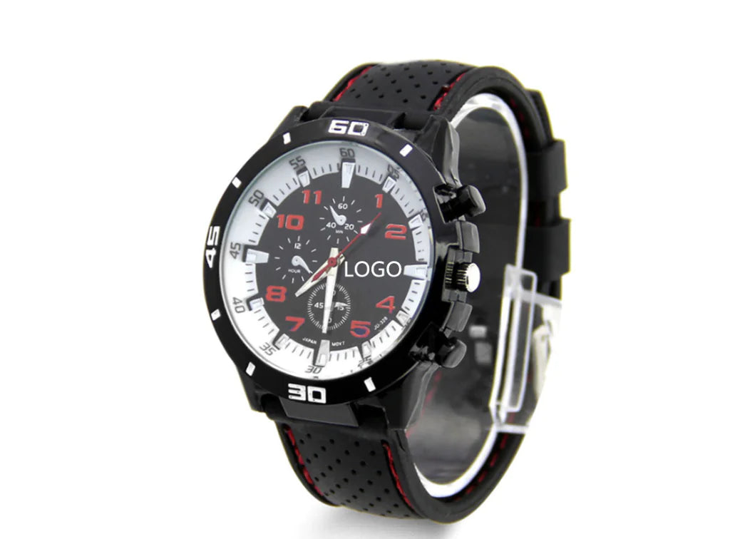 Silicone Racing Watch for Sports Enthusiasts