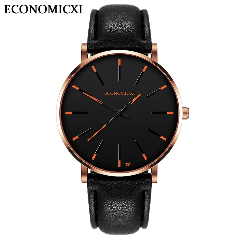 Quartz Watch for Men - ECONOMICXI Electronic Timepiece