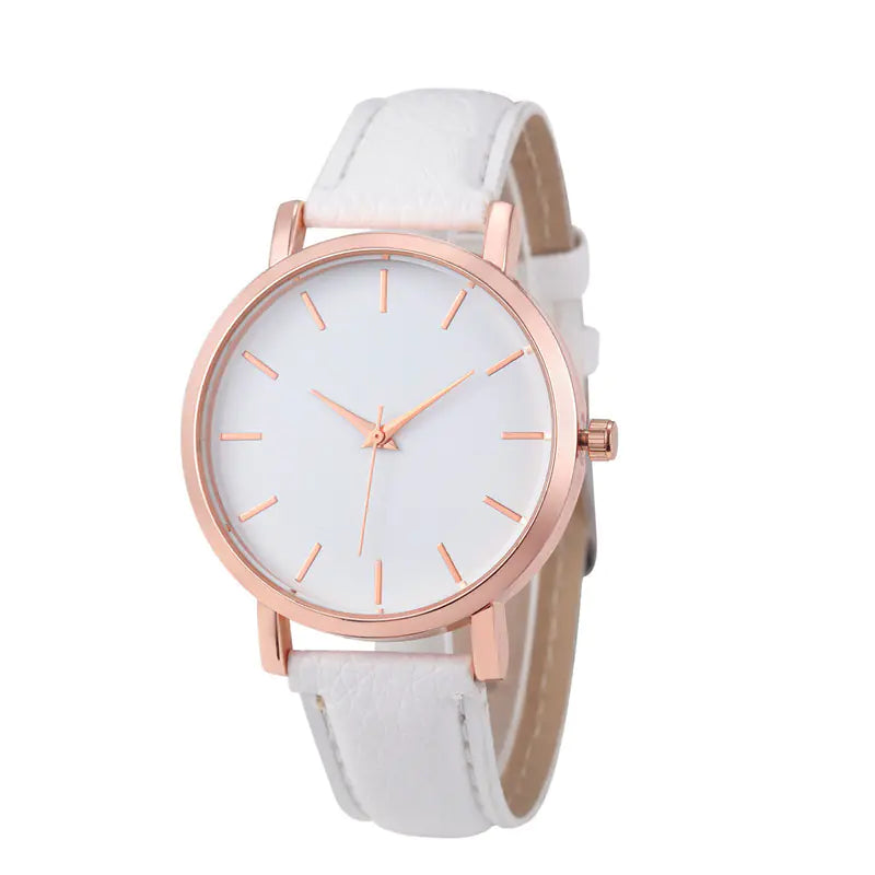 Quartz Watch for Women with Marked Dial