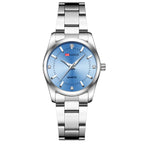 Stainless Steel Quartz Waterproof Watch for Women