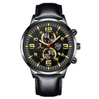 DEYROS Luminous Calendar Quartz Watch for Men