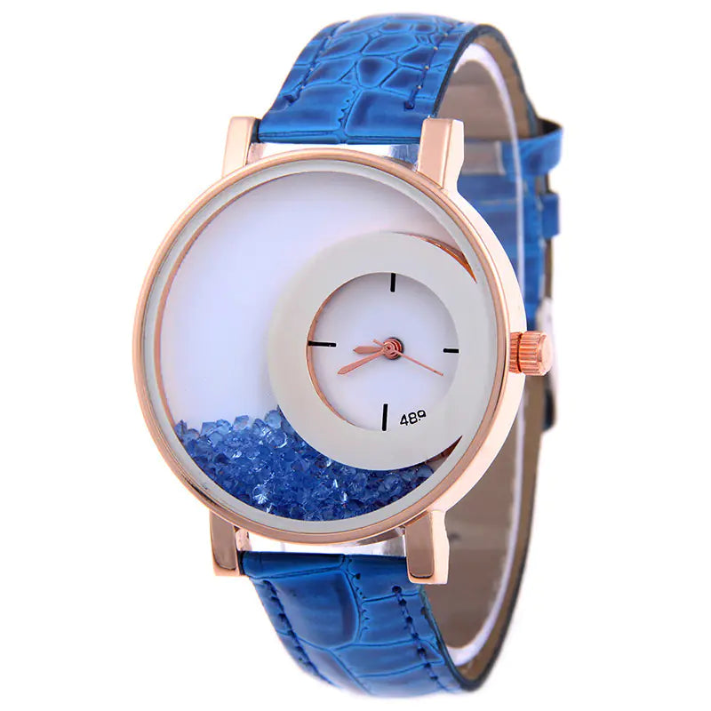 Fashion Quartz Watch with Rhinestones for Women
