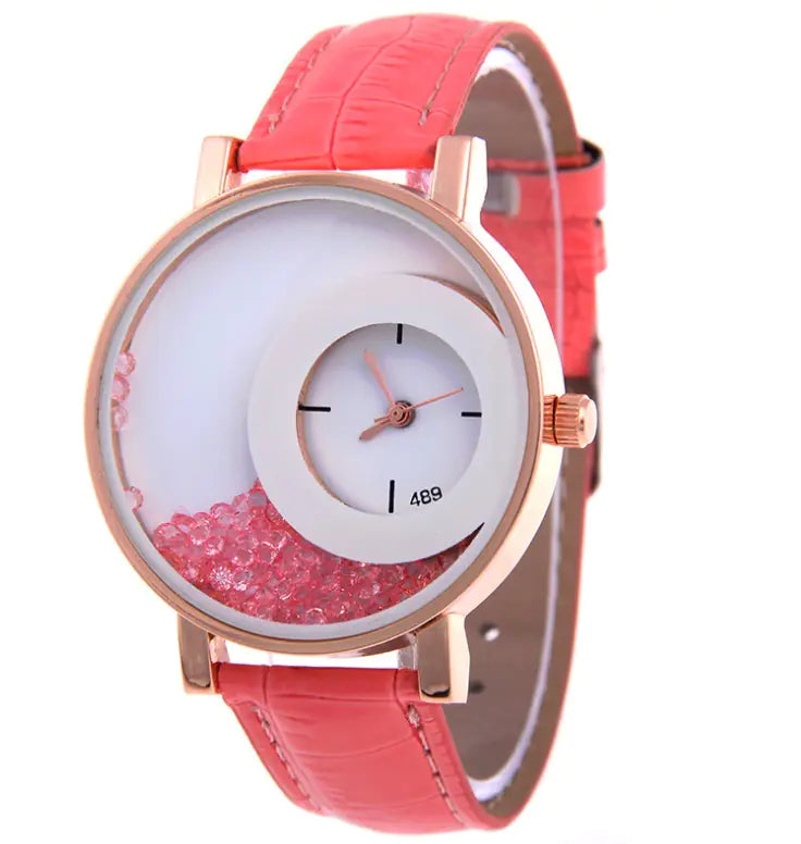 Fashion Quartz Watch with Rhinestones for Women