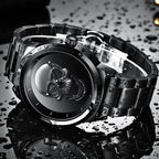 LIGE 3D Skull Watch for Men